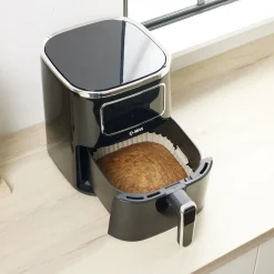 Moule en silicone noir pour friteuse sans huile et à air 20x20xH6,5cm