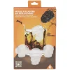 Moule à glaçons tête de mort silicone noir < Gifi New