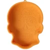 Moule à gâteau crâne calavera silicone orange 30x23,5xH5,5cm < Gifi Best