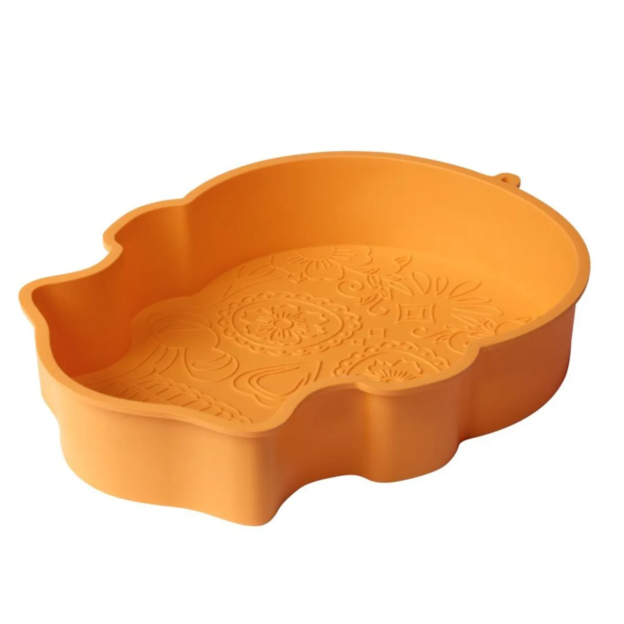 Moule à gâteau crâne calavera silicone orange 30x23,5xH5,5cm < Gifi Best