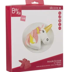 Moule licorne 3D silicone rouge < Gifi New