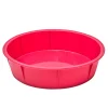 Moule à manqué rond silicone rose