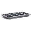 Moule à mini baguette perforé acier noir 33,6x22xH3cm < Gifi Sale