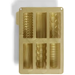Moule silicone 6 mini bûches de Noël 27x19xH1,5cm