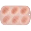 Moule silicone oeuf de Pâques à motifs en relief x 6