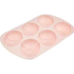 Moule silicone oeuf de Pâques à motifs en relief x 6