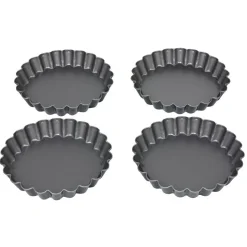 Moule à tartelette revêtement antiadhésif Ø12cm x4 < Gifi New