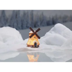 Moulin neige lumineux