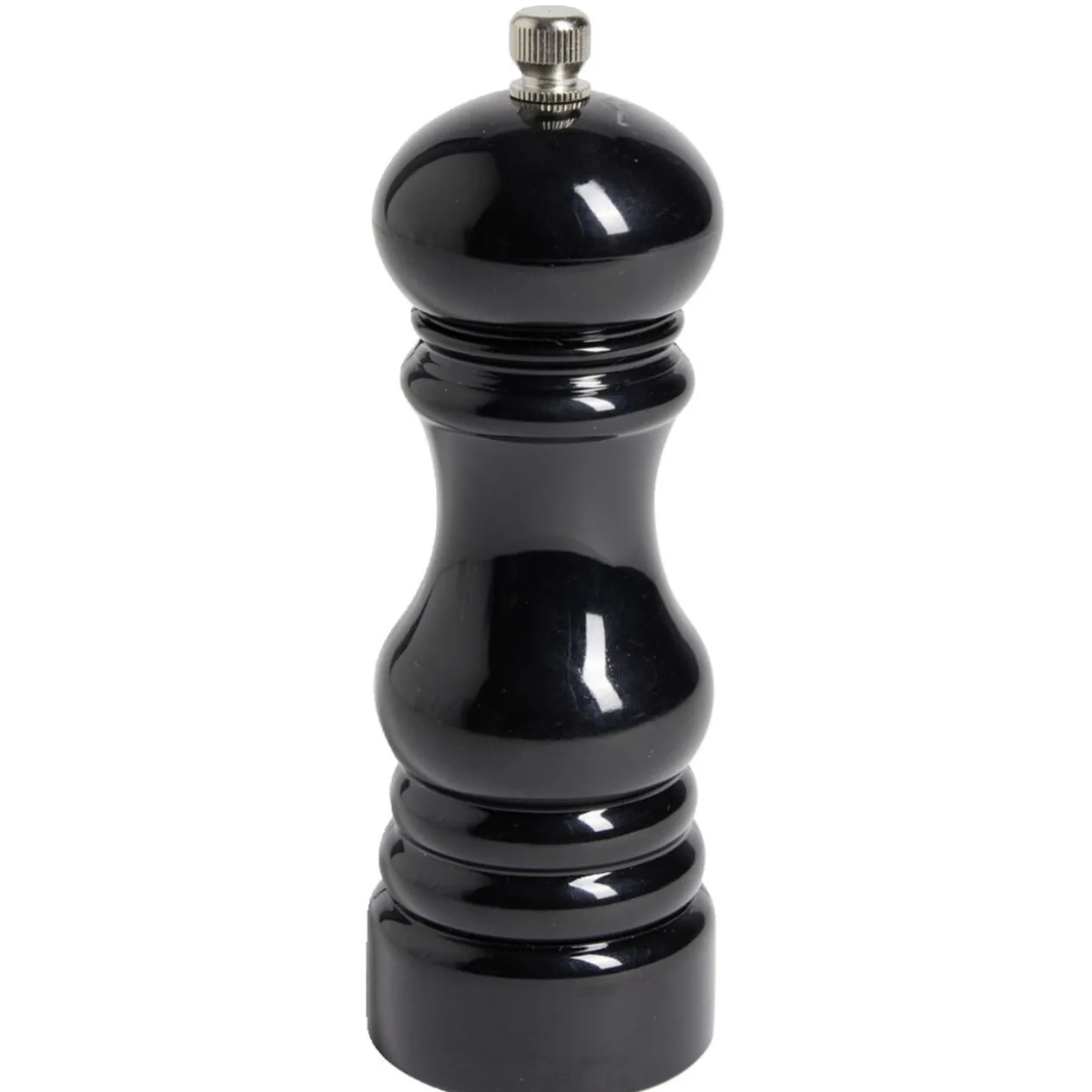 Moulin à poivre en plastique noir H17,5cm