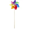 Moulin à vent Ø16xH48cm bois et plastique multicolore