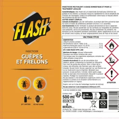 Mousse anti guêpes et frelons Flash 500ml < Gifi