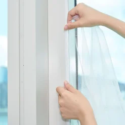 Moustiquaire agrippante pour fenêtre polyester blanc 100x100cm