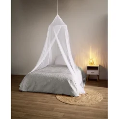 Moustiquaire ciel de lit blanc à suspendre Ø60x235x1000cm