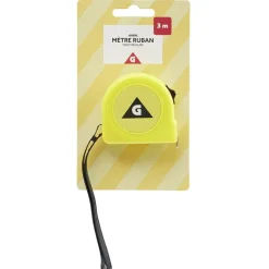 Mètre ruban jaune 3m