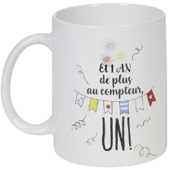 Mug blanc message humoristique (2 modèles)