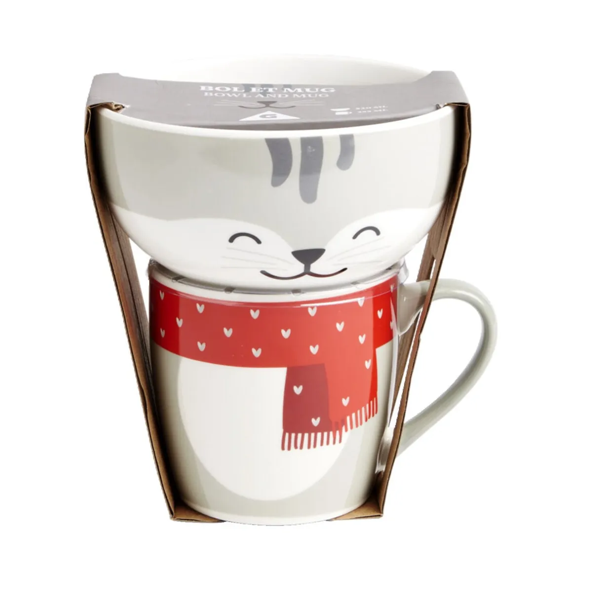 Mug 35,5cl avec bol chat 52cl < Gifi Sale