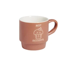 Mug empilables en céramique motifs et couleurs assorties 300ml 4 pièces < Gifi Clearance