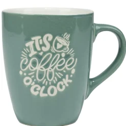 Mug en grès à message 38 cl Ø9XH11 cm