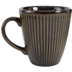 Mug faïence 60cl Myra stries extérieures en relief Ø9xH10cm (3 modèles) < Gifi Discount