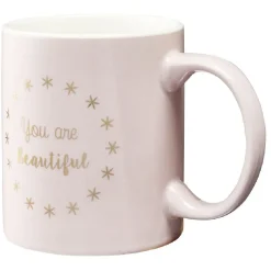 Mug inscription You are beautiful rose doré < Gifi Discount