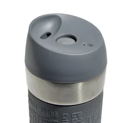 Mug isotherme en inox avec paroi isolante en silicone gris 350ml
