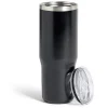 Mug isotherme 890ml inox noir avec paille