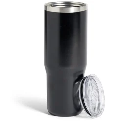 Mug isotherme 890ml inox noir avec paille