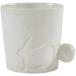 Mug lapin Pâques faïence blanc Ø8,5xH7,5cm 300ml < Gifi Online