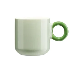 Mug porcelaine 36cl couleur unie anse originale Ø9xH9cm (4 modèles) < Gifi Outlet