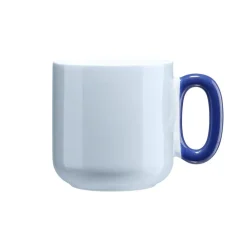 Mug porcelaine 36cl couleur unie anse originale Ø9xH9cm (4 modèles) < Gifi Outlet