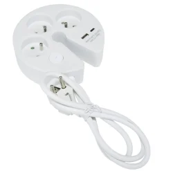 Multiprise 3 entrées 1 port USB-A et USB-C (2 modèles) < Gifi Discount