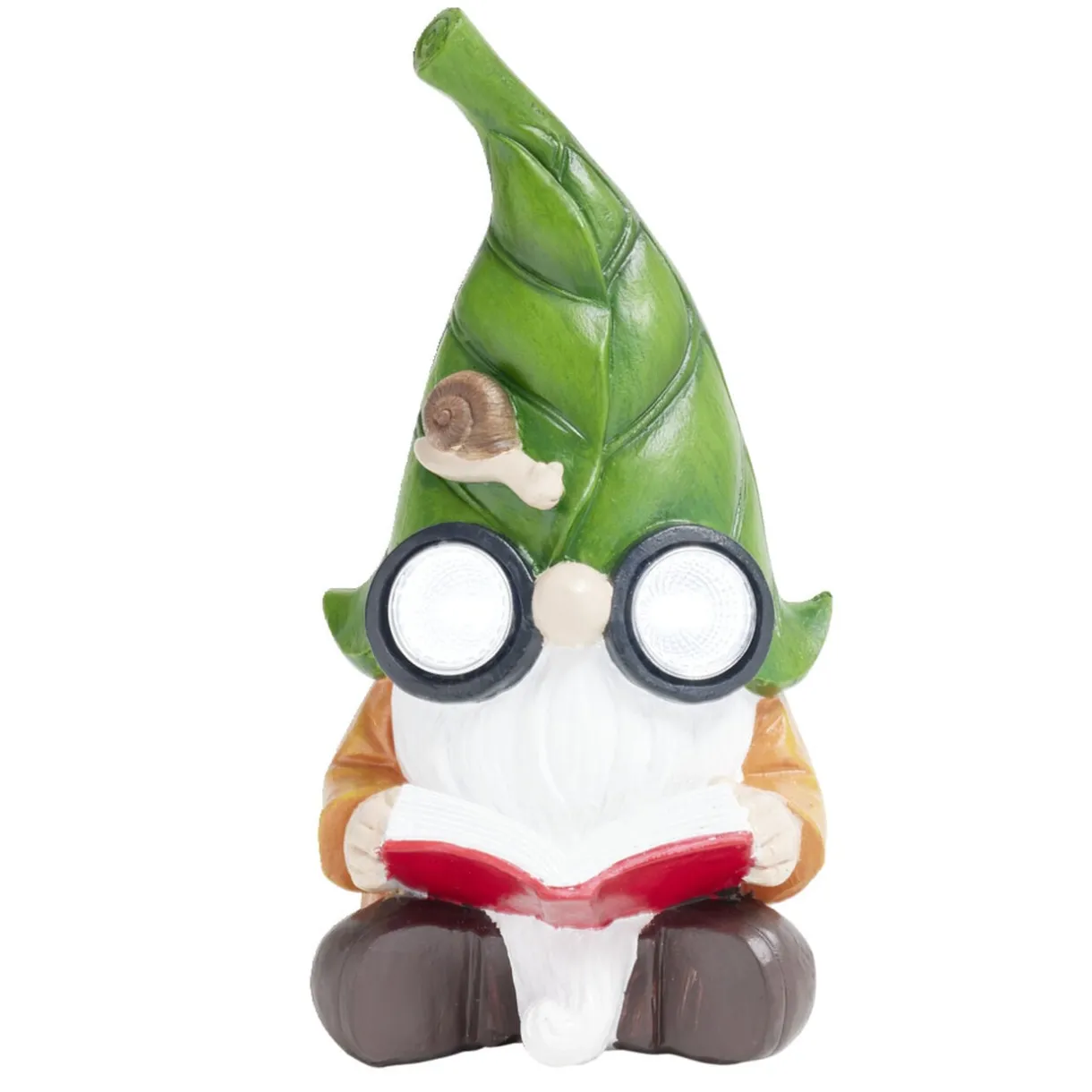 Nain de jardin gnome avec yeux lumineux 10,5x9,5xH20cm < Gifi Hot