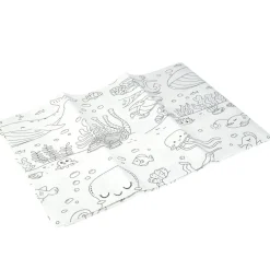 Nappe en papier à colorier avec 6 crayons de couleur 120x180cm < Gifi Online