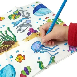 Nappe en papier à colorier avec 6 crayons de couleur 120x180cm < Gifi Online