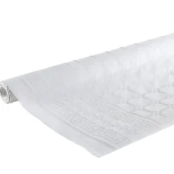 Nappe en papier damassée blanche à motifs 1,2x10m < Gifi Discount