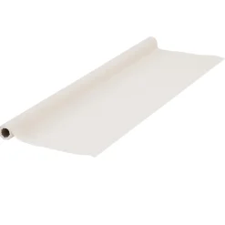 Nappe en papier voie sèche effet tissu blanc lin 4 m