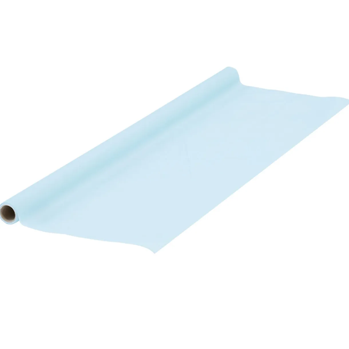 Nappe en papier voie sèche effet tissu bleu clair clair 4 m < Gifi