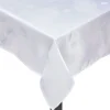 Nappe en tissu blanc motif plumes < Gifi