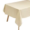 Nappe en tissu doré effet jute 140x300cm