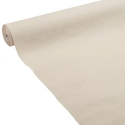 Nappe gauffrée blanc lin en papier 20 m