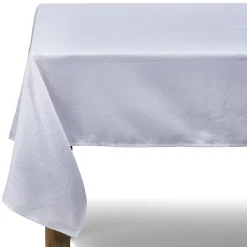 Nappe jacquard blanche motif arabesque L 250 cm < Gifi Sale
