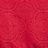 Nappe jacquard rouge motif arabesque L 250 cm