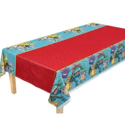 Nappe plastique Pokémon rectangulaire rouge et bleue 120x180cm < Gifi Hot