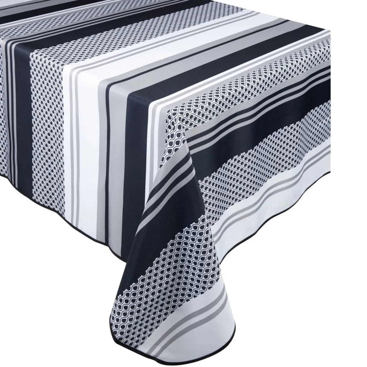 Nappe rectangulaire noire et blanche < Gifi New
