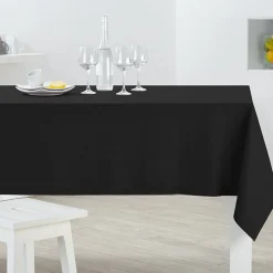 Nappe rectangulaire noire unie < Gifi Outlet