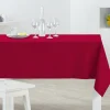 Nappe rectangulaire rouge unie embossée