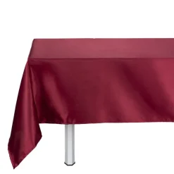 Nappe rectangulaire satiné rouge 140x250cm < Gifi Discount