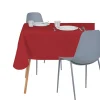 Nappe rectangulaire toile enduite rouge 140x250 cm < Gifi Best