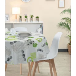 Nappe ronde toile cirée motifs galets < Gifi Online