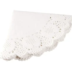 Napperon papier blanc x12 Ø34cm